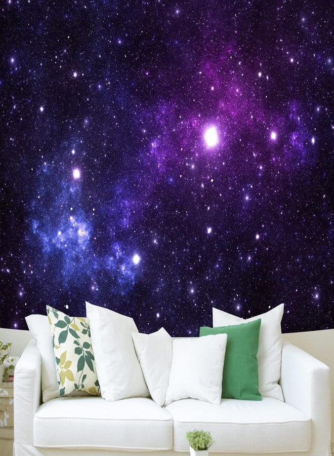 TUGCAY Galaxy Tapestry Space Night Starry Stars Tapestry Universe Mysterious Nebula Ceiling Wall Hanging Decor for Bedroom Living Room Dorm(51'' x 60'') - Image 2
